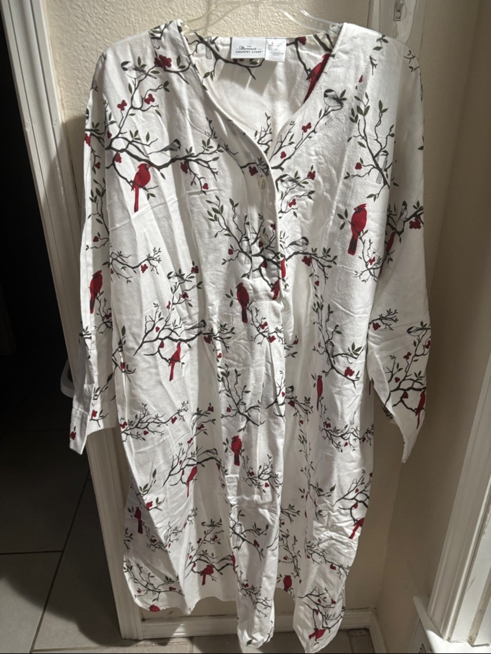 The Vermont Store Cardinal Pajama Gown 3X NWOT